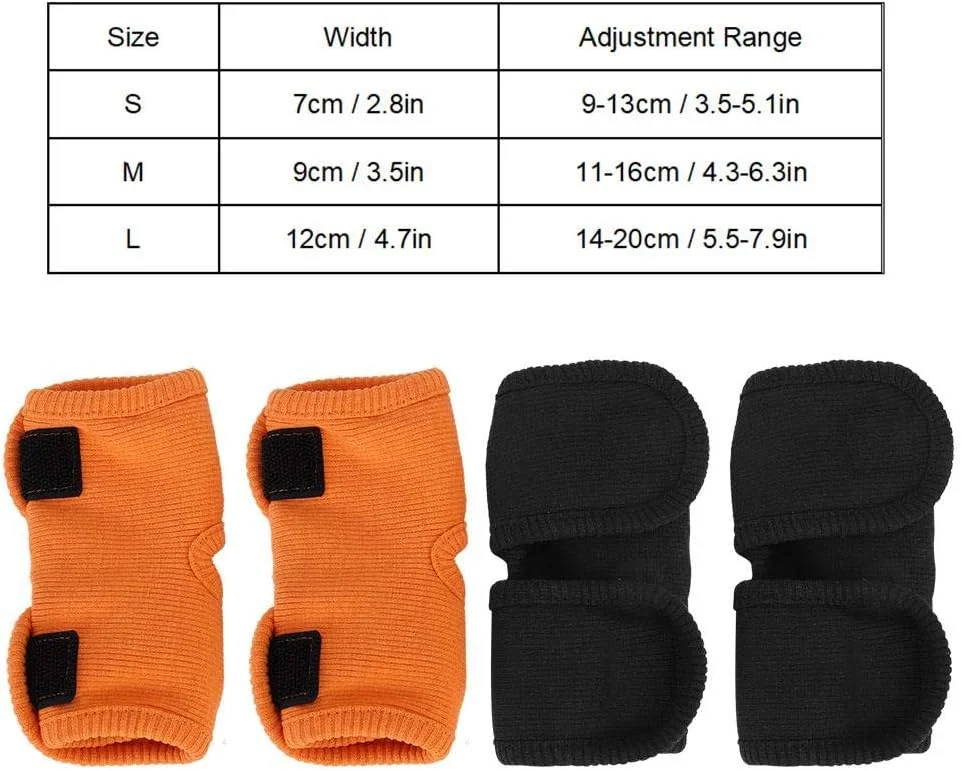 2 عدد محافظ پا برای حیوانات خانگی، محافظ آرنج، گرم کننده پا، زانو بند، محافظ بعد از عمل جراحی، ساق بند برای سگ ها، گربه ها و حیوانات خانگی (L-مشکی)