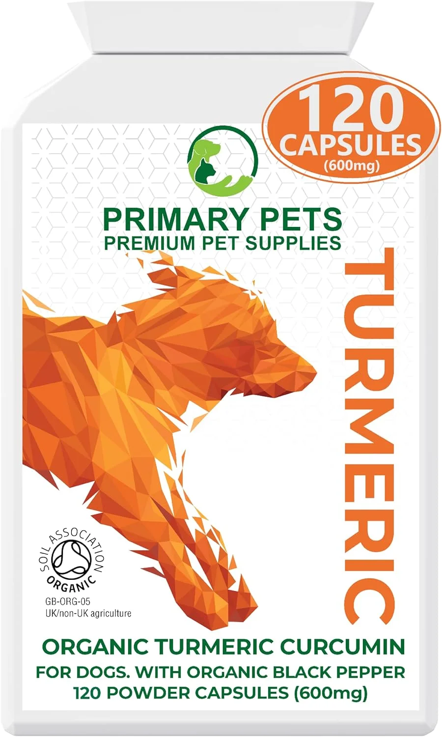زردچوبه برای سگ ها. آماده سازی مفاصل و لگن و آنتی اکسیدان. 120 عدد کپسول کورکوما کورکومین 600 میلی گرمی. معادل 12000 میلی گرم