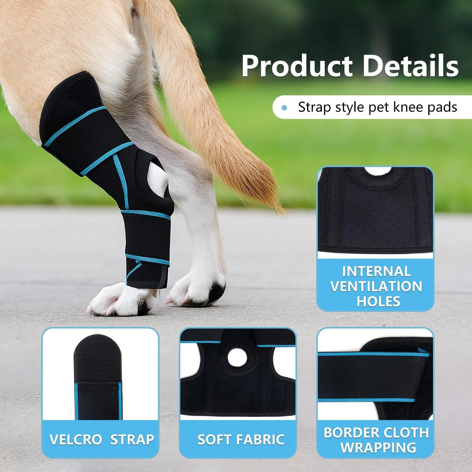 زانوبند سگ برای پای عقب، پشتیبانی از رباط صلیبی برای سگ های بزرگ، زانوبند قابل تنظیم برای آسیب های پای عقبی سگ، محافظ مفصل سگ برای بهبود آرتروز (L) زانوبند سگ برای پای عقب، پشتیبانی از رباط صلیبی برای سگ های بزرگ، زانوبند قابل تنظیم برای آسیب های پای عقبی سگ، محافظ مفصل سگ برای بهبود آرتروز (L)