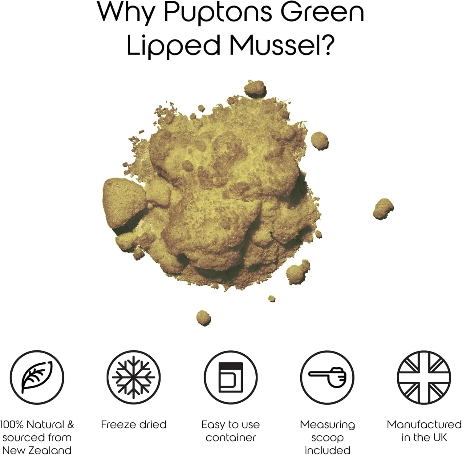 پودر صدف سبز خالص ۱۰۰٪ برای سگ ها ۱۰۰ گرم (۱۶۶ وعده) | Puptons پودر صدف سبز خالص ۱۰۰٪ برای سگ ها ۱۰۰ گرم (۱۶۶ وعده) | Puptons