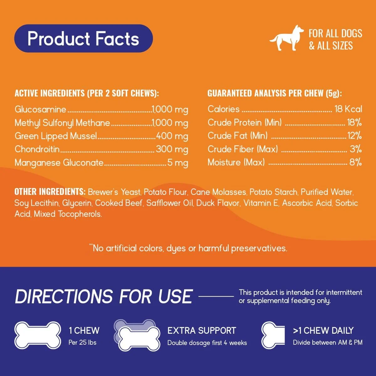 مکمل پشتیبانی از مفاصل سگ PupGrade - گلوکزامین کندرویتین طبیعی با MSM - تسکین درد لگن و مفاصل - توصیه شده برای دیسپلازی هیپ، آرتروز و بیماری مفاصل - تست شده در ایالات متحده آمریکا - 360 عدد مکمل پشتیبانی از مفاصل سگ PupGrade - گلوکزامین کندرویتین طبیعی با MSM - تسکین درد لگن و مفاصل - توصیه شده برای دیسپلازی هیپ، آرتروز و بیماری مفاصل - تست شده در ایالات متحده آمریکا - 360 عدد