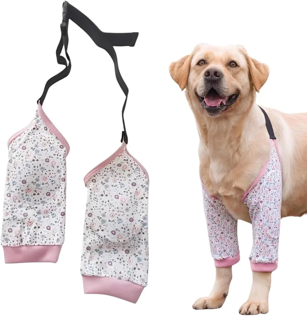 آستین محافظتی سگ، محافظ آرنج برای سگ ها، پدهای آرنج برای سگ ها، آستین بهبودی جراحی سگ برای پاهای جلویی، زانوبند استئوآرتریت برای سگ ها