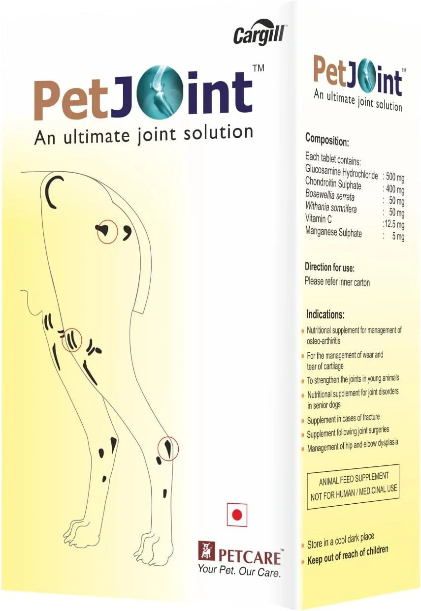 قرص های مکمل مفاصل برای سگ و گربه (بسته 1 عددی، 60 قرص) قرص های مکمل مفاصل برای سگ و گربه (بسته 1 عددی، 60 قرص)