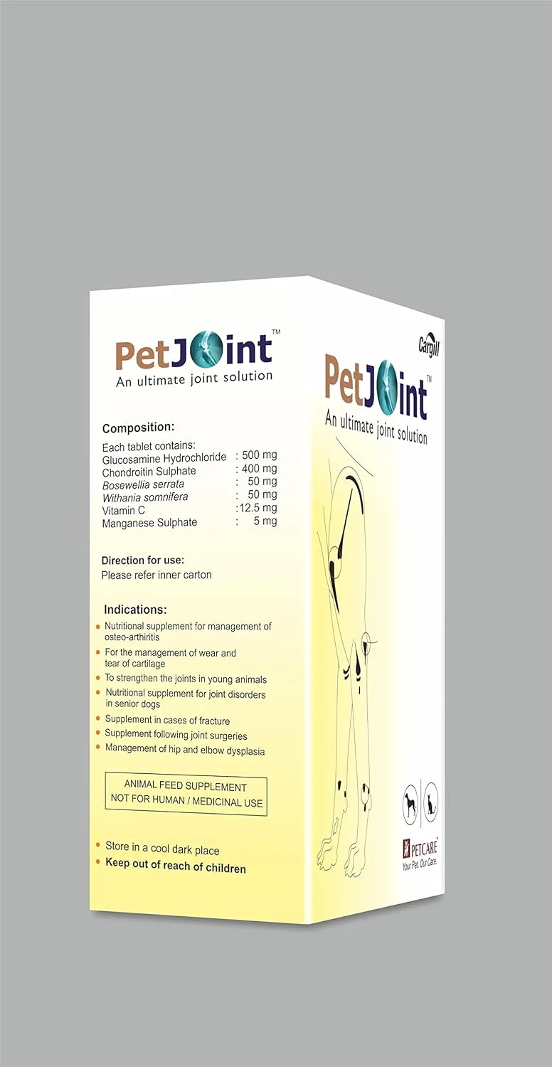 قرص های مکمل مفاصل برای سگ و گربه (بسته 1 عددی، 60 قرص)