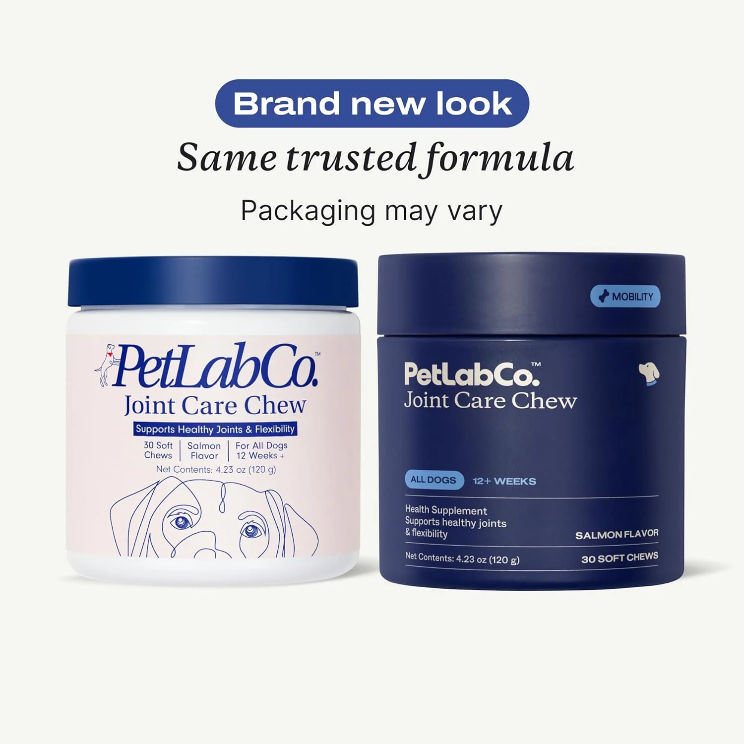 تشویقی مراقبت از مفاصل پت‌لب کو - حاوی سطوح بالای گلوکزامین برای سگ‌ها، صدف‌های لب سبز و امگا 3 - مکمل مفصل و لگن سگ برای حمایت فعال از تحرک - بسته‌بندی ممکن است متفاوت باشد - طعم سالمون