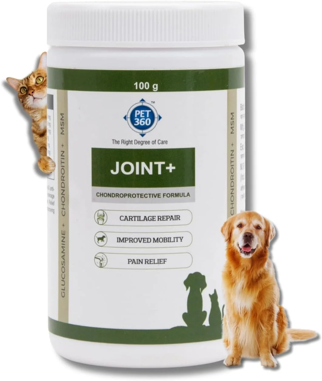 فرمول محافظت کننده مفاصل - 100 گرم | مکمل مفاصل و غضروف برای سگ ها و گربه ها برای بهبود تحرک و تسکین درد با گلوکزامین، کندرویتین، MSM | مناسب برای همه نژادها