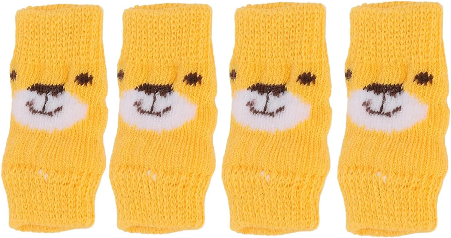 Zerodis محافظ آرنج سگ خانگی، محافظ ساق پا حیوانات خانگی برای سگ ها و گربه ها، آستین بافتنی محافظ آرنج سگ، سایز بزرگ، 4 عدد