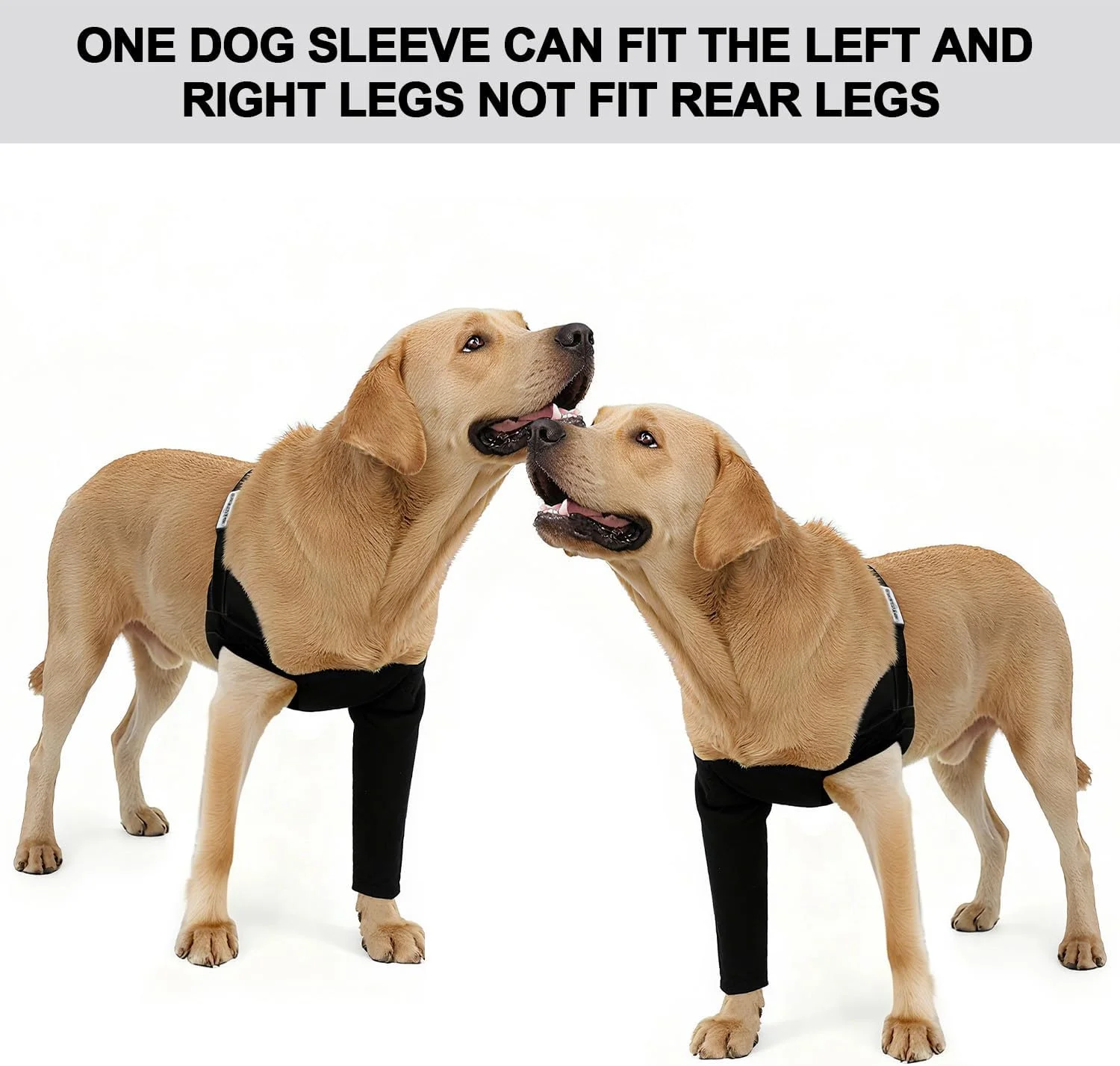 آستین بهبودی سگ - جایگزین طوق الیزابت، آستین پای حیوانات خانگی مقاوم در برابر سایش و ضد آب با ضخامت 2.5 میلی متر، قابل شستشو، از لیسیدن/گاز گرفتن جلوگیری می کند و زخم ها را خشک نگه می دارد (مشکی، 2XL)