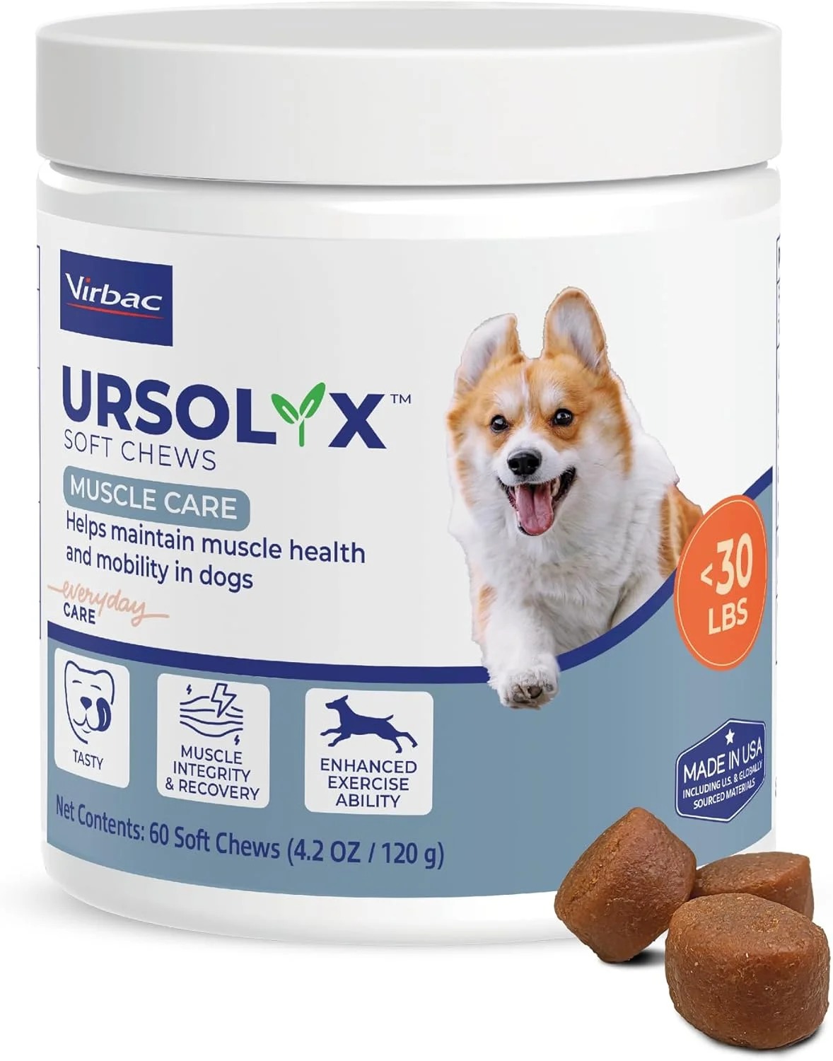 جویدنی نرم ویرباک اورسولیکس (کوچک، 1 بسته (60 عدد)) جویدنی نرم ویرباک اورسولیکس (کوچک، 1 بسته (60 عدد))