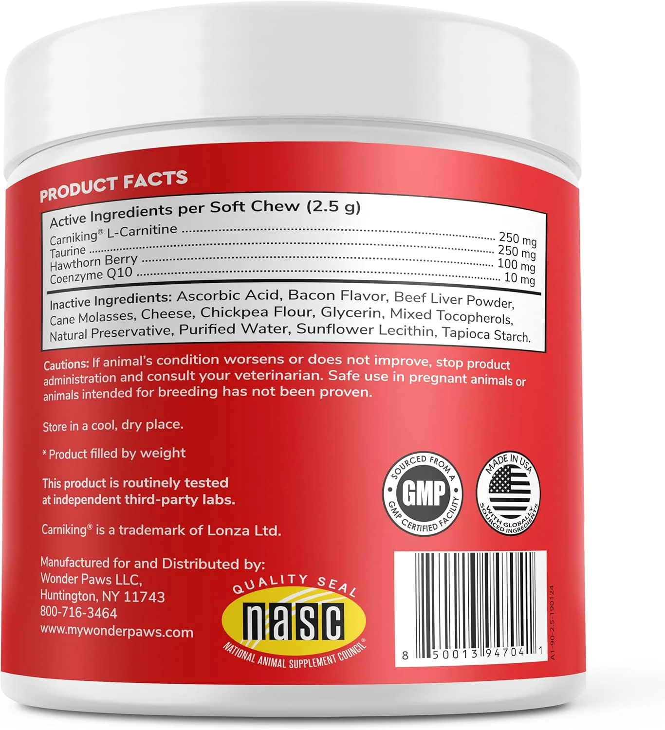 مکمل قلب و عروق سگ واندر پاز - جویدنی های قلب و عروق برای سلامت قلب، گردش خون، انرژی و مدیریت وزن - حاوی ال-کارنیتین، عصاره زالزالک، کوآنزیم Q10 و تورین برای سگ ها - 90 عدد جویدنی نرم مکمل قلب و عروق سگ واندر پاز - جویدنی های قلب و عروق برای سلامت قلب، گردش خون، انرژی و مدیریت وزن - حاوی ال-کارنیتین، عصاره زالزالک، کوآنزیم Q10 و تورین برای سگ ها - 90 عدد جویدنی نرم