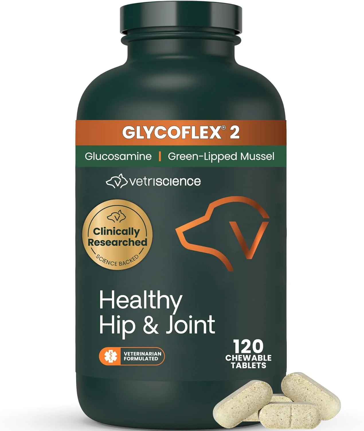 آزمایشگاه های VetriScience - GlycoFlex 2، مکمل مفصل و لگن