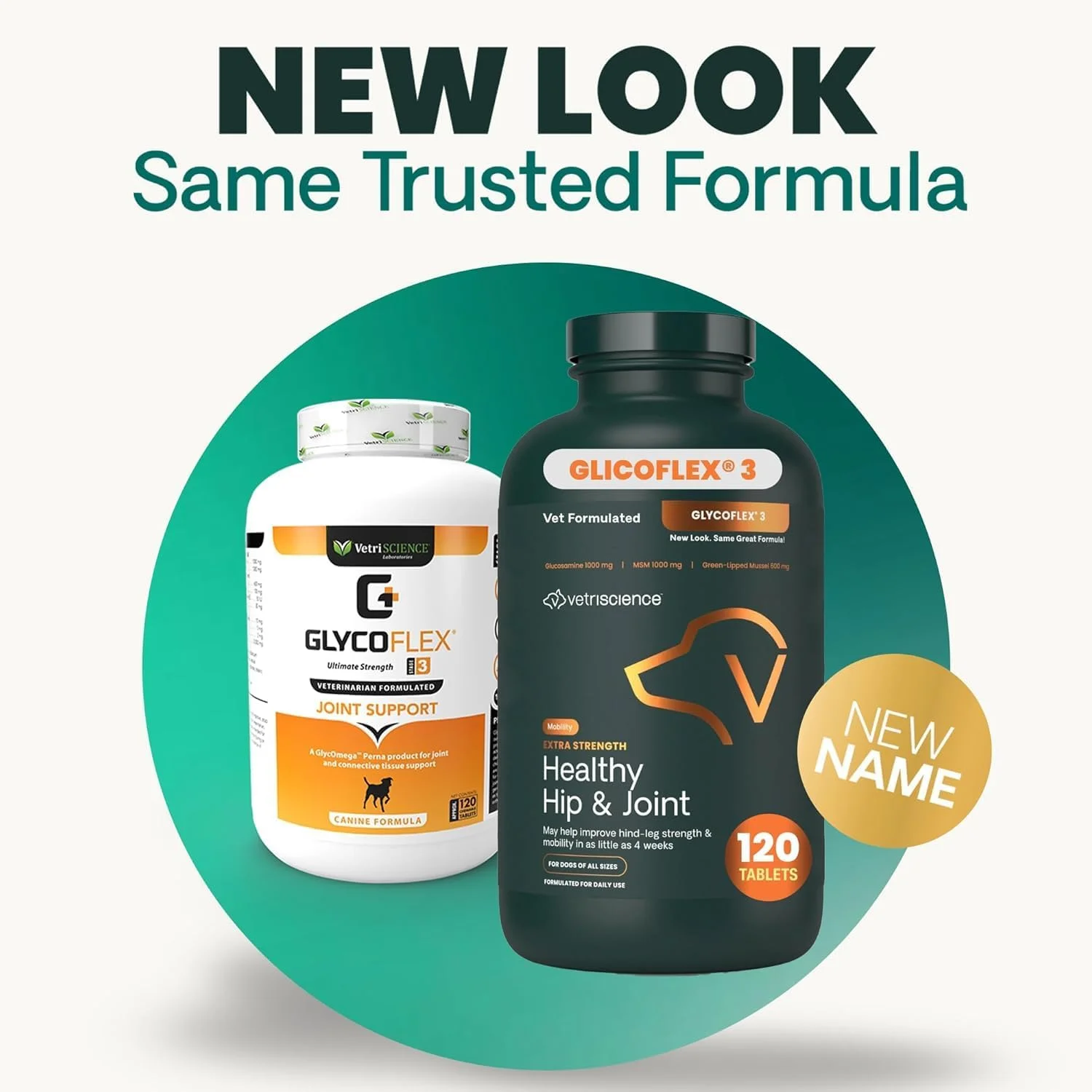 مکمل بالینی اثبات شده Glycoflex 3 VetriScience برای مفصل ران و مفاصل سگ - مکمل حداکثر قدرت برای سگ با گلوکزامین، MSM، صدف لب سبز و DMG - بسته 2 عددی (هر کدام 120 قرص جویدنی) مکمل بالینی اثبات شده Glycoflex 3 VetriScience برای مفصل ران و مفاصل سگ - مکمل حداکثر قدرت برای سگ با گلوکزامین، MSM، صدف لب سبز و DMG - بسته 2 عددی (هر کدام 120 قرص جویدنی)