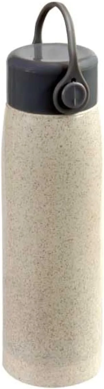 بطری شیشه ای - بطری آب 280 میلی لیتر، بطری آب شیشه ای، بطری آب آشامیدنی رابی - بطری نوشیدنی نی گندم سازگار با محیط زیست برای استفاده روزانه