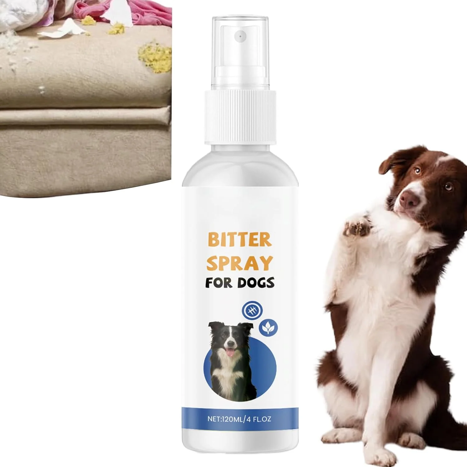 اسپری ضد گاز گرفتن سگ - محلول جلوگیری از گاز گرفتن برای توله سگ - 120 میلی لیتر اسپری طبیعی تلخ ضد جویدن سگ برای مبلمان، چمن، فضای باز، فرش اسپری ضد گاز گرفتن سگ - محلول جلوگیری از گاز گرفتن برای توله سگ - 120 میلی لیتر اسپری طبیعی تلخ ضد جویدن سگ برای مبلمان، چمن، فضای باز، فرش