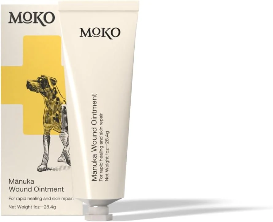 پماد عسل مانوکا Moko برای زخم سگ ها، تست شده توسط متخصص پوست، تسکین دهنده پماد عسل مانوکا Moko برای زخم سگ ها، تست شده توسط متخصص پوست، تسکین دهنده