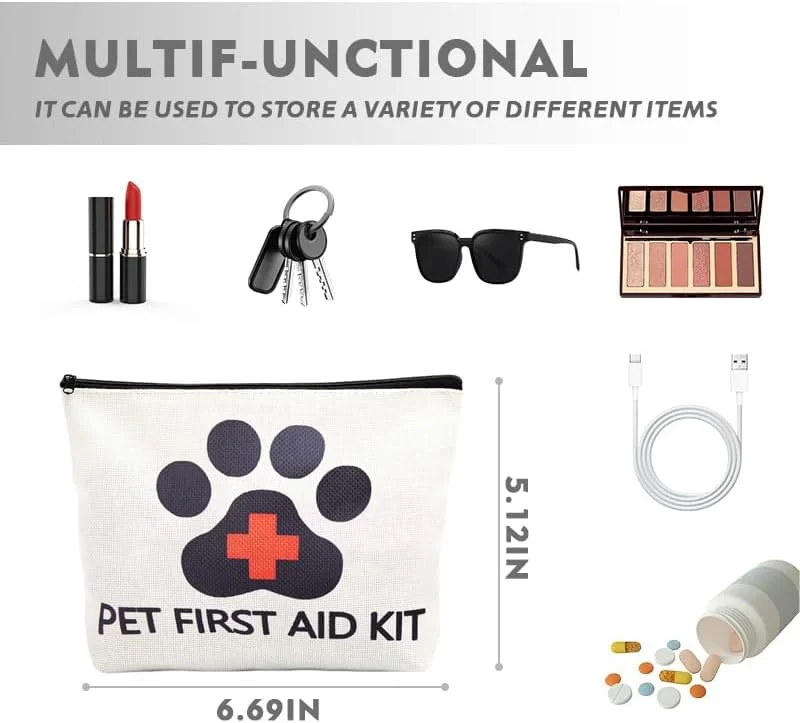 کیف کمک های اولیه خالی حیوانات خانگی، کیف آرایش برای صاحب سگ و توله سگ، کیف دارویی مسافرتی، کیف لوازم ضروری، کیف اضطراری ماجراجویی پزشکی برای مسافر، کیف نگهداری لوازم بهداشتی