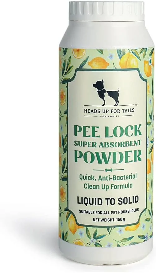 پودر فوق جاذب مایعات حیوانات خانگی Heads Up For Tails، سریع، ضد باکتری، تمیز کننده، تبدیل مایع به جامد | پودر ضد باکتری که مایعات کثیف حیوانات خانگی را تمیز می کند 150 گرم پودر فوق جاذب مایعات حیوانات خانگی Heads Up For Tails، سریع، ضد باکتری، تمیز کننده، تبدیل مایع به جامد | پودر ضد باکتری که مایعات کثیف حیوانات خانگی را تمیز می کند 150 گرم