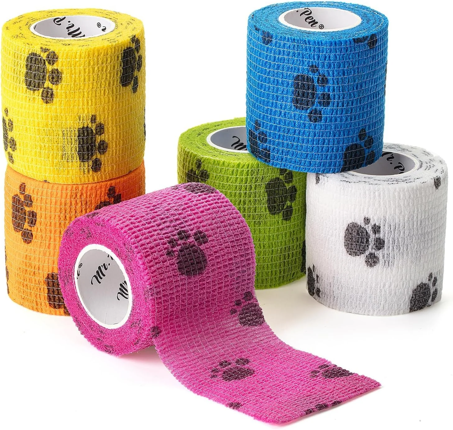 بسته 6 عددی بانداژ طرح پنجه سگ - چسب پزشکی خود چسب، بانداژ الاستیک 5 سانتی متر در 4.5 سانتی متر با طرح پنجه زیبا برای محافظت از پنجه بسته 6 عددی بانداژ طرح پنجه سگ - چسب پزشکی خود چسب، بانداژ الاستیک 5 سانتی متر در 4.5 سانتی متر با طرح پنجه زیبا برای محافظت از پنجه