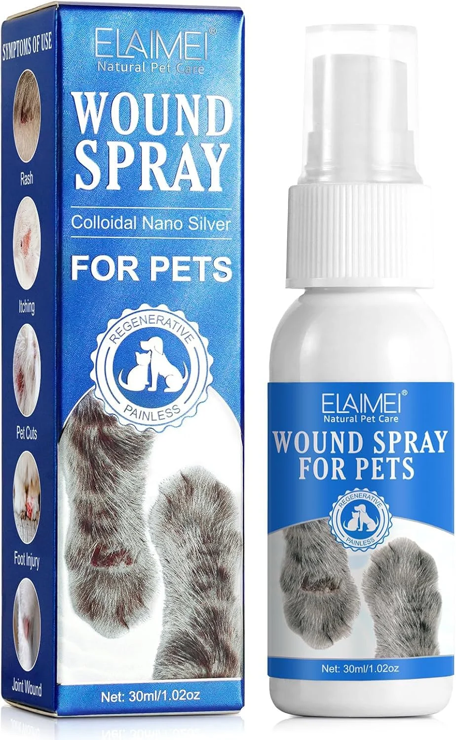 اسپری مراقبت از زخم سگ JCD - اسپری زخم برای حیوانات خانگی - کمک به بهبود و ترمیم پوست، تمیز کردن زخم ها، تسکین آلرژی های پوستی سگ - کمک به بثورات، نقاط داغ، خارش، تحریک پوست، گزش و سوختگی اسپری مراقبت از زخم سگ JCD - اسپری زخم برای حیوانات خانگی - کمک به بهبود و ترمیم پوست، تمیز کردن زخم ها، تسکین آلرژی های پوستی سگ - کمک به بثورات، نقاط داغ، خارش، تحریک پوست، گزش و سوختگی