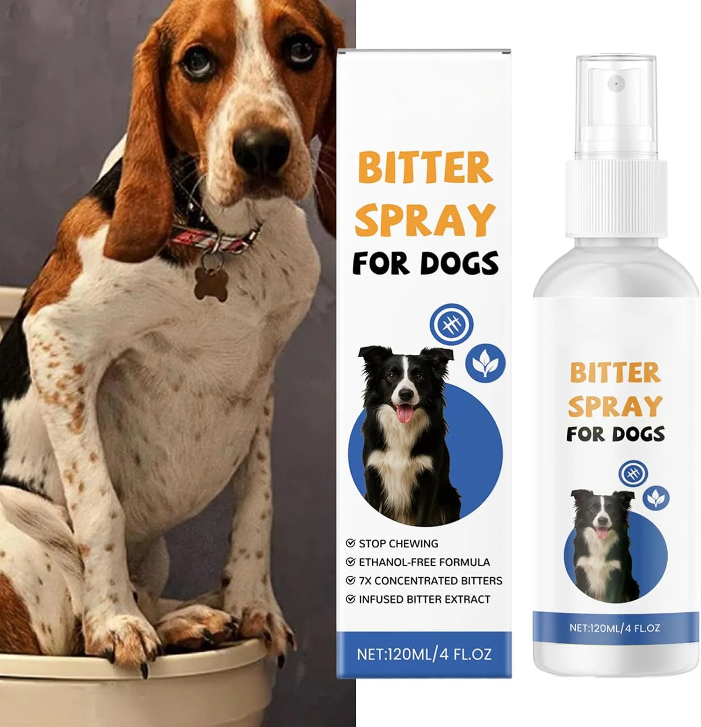 اسپری ضد جویدن سگ | محلول طبیعی برای جلوگیری از لیسیدن حیوانات خانگی - 120 میلی لیتر، اسپری تسکین دهنده و تلخ ضد جویدن سگ برای مبلمان، فرش، حیاط، چمن، مسافرت اسپری ضد جویدن سگ | محلول طبیعی برای جلوگیری از لیسیدن حیوانات خانگی - 120 میلی لیتر، اسپری تسکین دهنده و تلخ ضد جویدن سگ برای مبلمان، فرش، حیاط، چمن، مسافرت