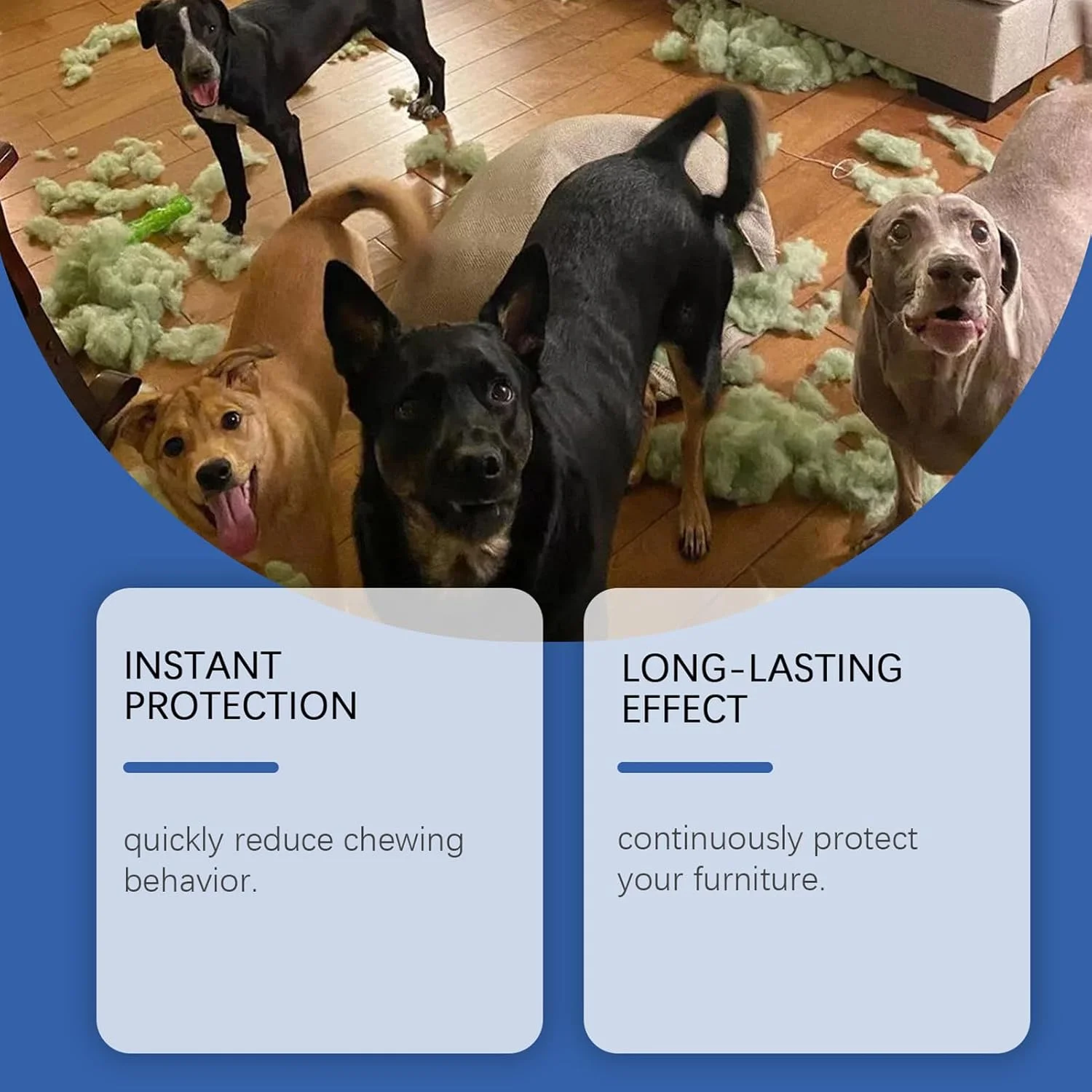 اسپری ضد جویدن سگ | محلول جلوگیری از گاز گرفتن برای توله سگ - 120 میلی لیتر اسپری تسکین دهنده و تلخ ضد جویدن سگ برای مبلمان، فرش، حیاط، چمن، مسافرت