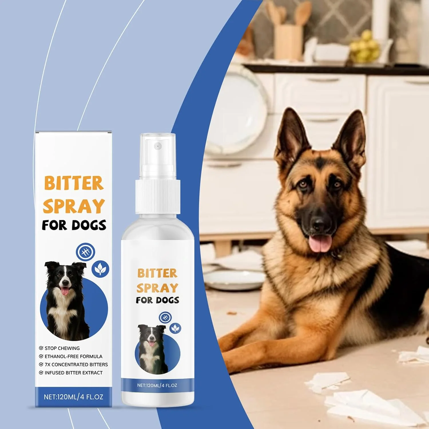 اسپری ضد جویدن سگ برای محافظت از مبلمان، 120 میلی لیتر اسپری طبیعی تلخ ضد جویدن سگ برای مبلمان، فرش، فضای باز، حیاط، مسافرت، آموزش اسپری ضد جویدن سگ برای محافظت از مبلمان، 120 میلی لیتر اسپری طبیعی تلخ ضد جویدن سگ برای مبلمان، فرش، فضای باز، حیاط، مسافرت، آموزش