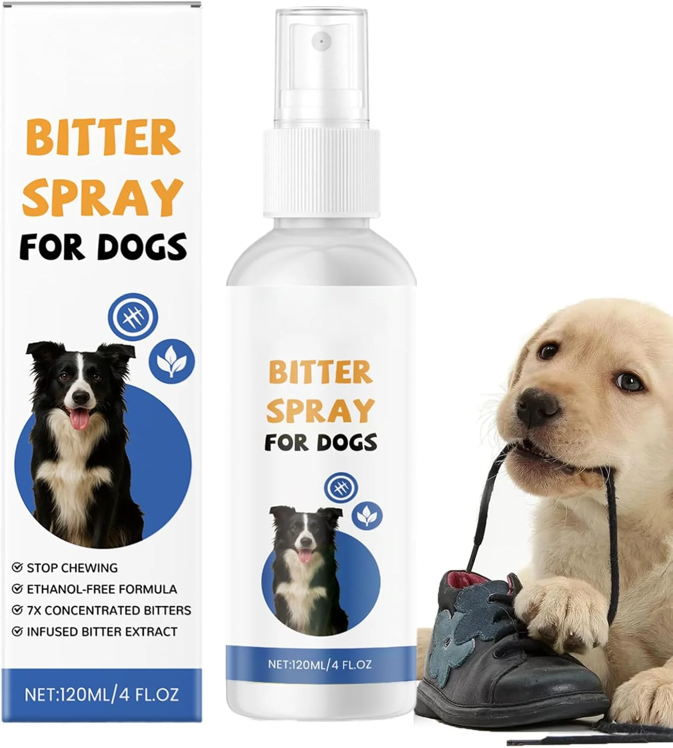 اسپری ضد جویدن سگ برای محافظت از مبلمان | جلوگیری از گاز گرفتن حیوانات خانگی | اسپری آرام بخش و تلخ ضد جویدن سگ 120 میلی لیتری برای مبلمان، فرش، حیاط، چمن، مسافرت اسپری ضد جویدن سگ برای محافظت از مبلمان | جلوگیری از گاز گرفتن حیوانات خانگی | اسپری آرام بخش و تلخ ضد جویدن سگ 120 میلی لیتری برای مبلمان، فرش، حیاط، چمن، مسافرت