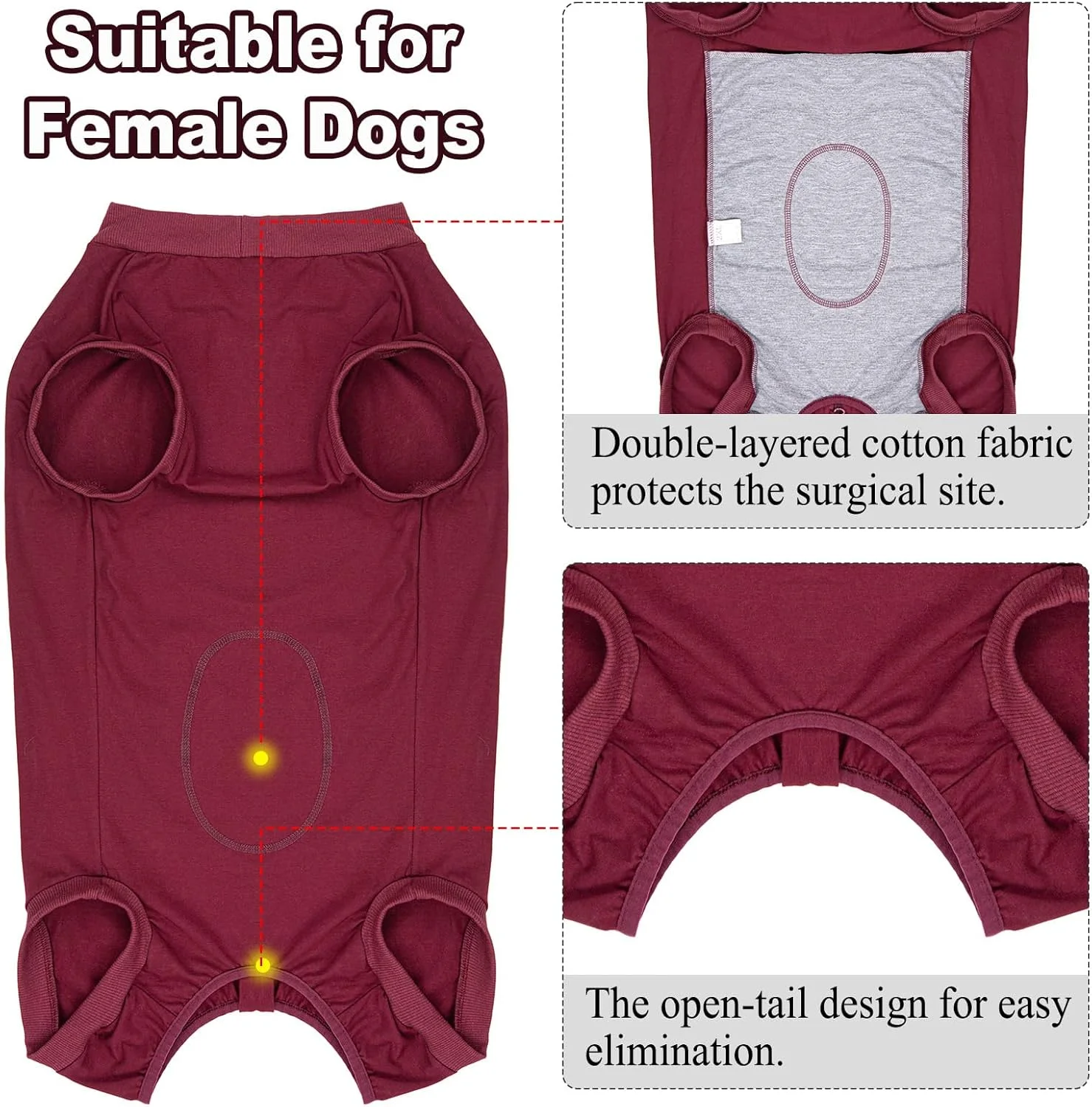 لباس محافظ بدن سگ بعد از عمل جراحی، لباس بعد از عقیم سازی سگ با زیپ، لباس عمل جراحی سگ، لباس جراحی سگ، لباس پزشکی بعد از عقیم سازی توله سگ، جلیقه محافظ نشت