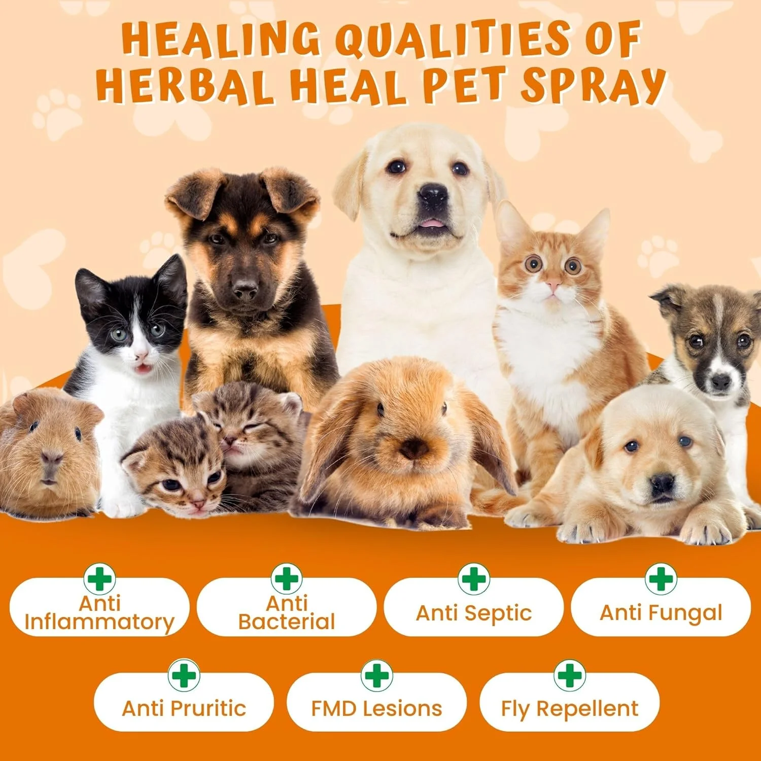 اسپری موضعی گیاهی التیام بخش حیوانات خانگی | اسپری سگ و سایر حیوانات خانگی برای انواع زخم ها | اسپری گیاهی دامپزشکی برای سوختگی، بریدگی، مشکلات پوستی و ضایعات دهان و پا | 100 میلی لیتر اسپری موضعی گیاهی التیام بخش حیوانات خانگی | اسپری سگ و سایر حیوانات خانگی برای انواع زخم ها | اسپری گیاهی دامپزشکی برای سوختگی، بریدگی، مشکلات پوستی و ضایعات دهان و پا | 100 میلی لیتر