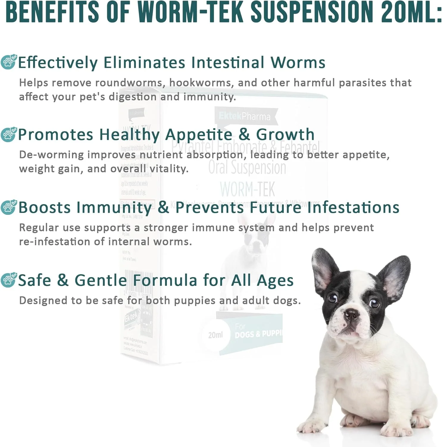 محلول خوراکی ضد انگل کرم تک (20 میلی لیتر) - بسته 2 عددی