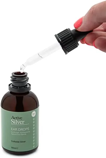 مراقبت از حیوانات با نقره فعال، نقره کلوئیدی ممتاز 25ppm برای مراقبت از حیوانات خانگی، بطری قطره چکان (50 میلی لیتر)