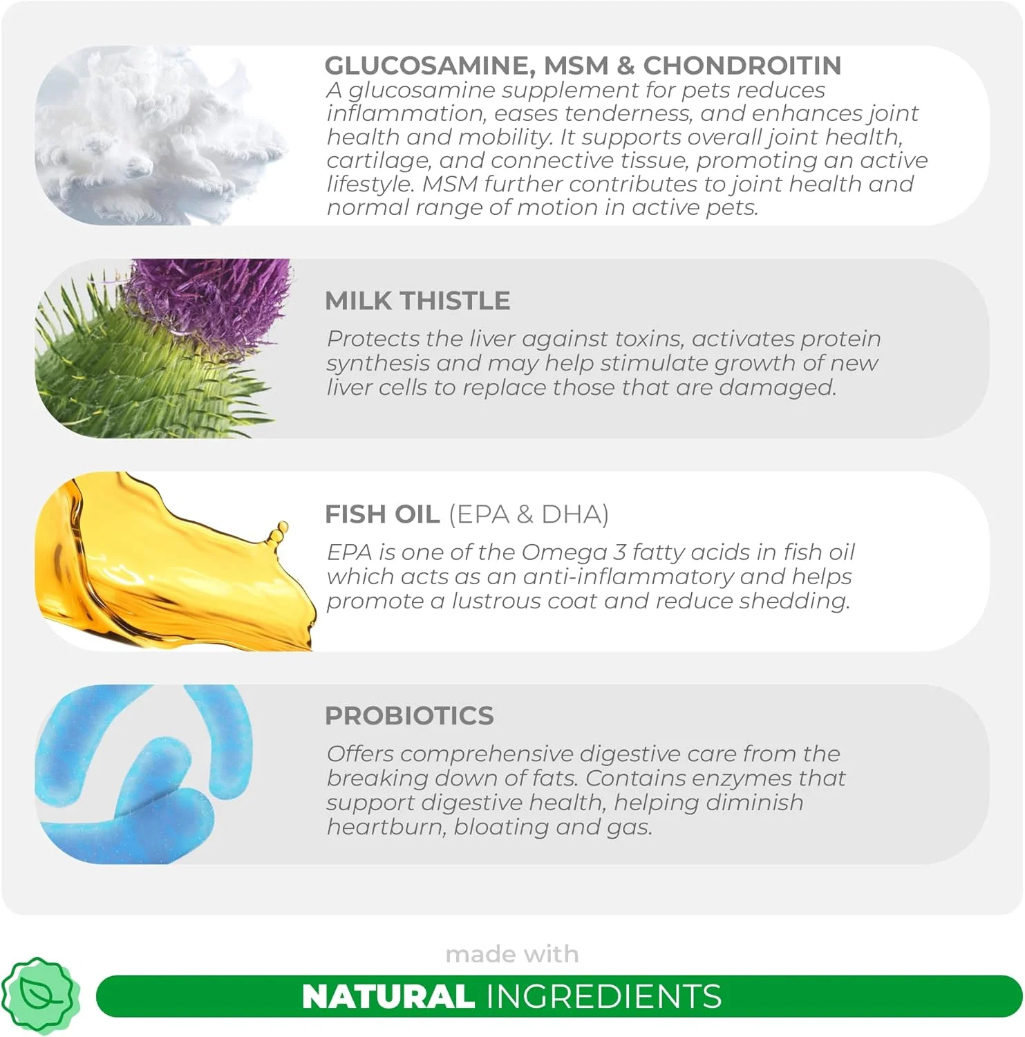 مولتی ویتامین 10 در 1 برای سگ ها - 120 قرص جویدنی با گلوکزامین و کندرویتین - روغن ماهی و ویتامین ها با Coq10 برای سلامت پوست و قلب، حمایت از روده و سیستم ایمنی