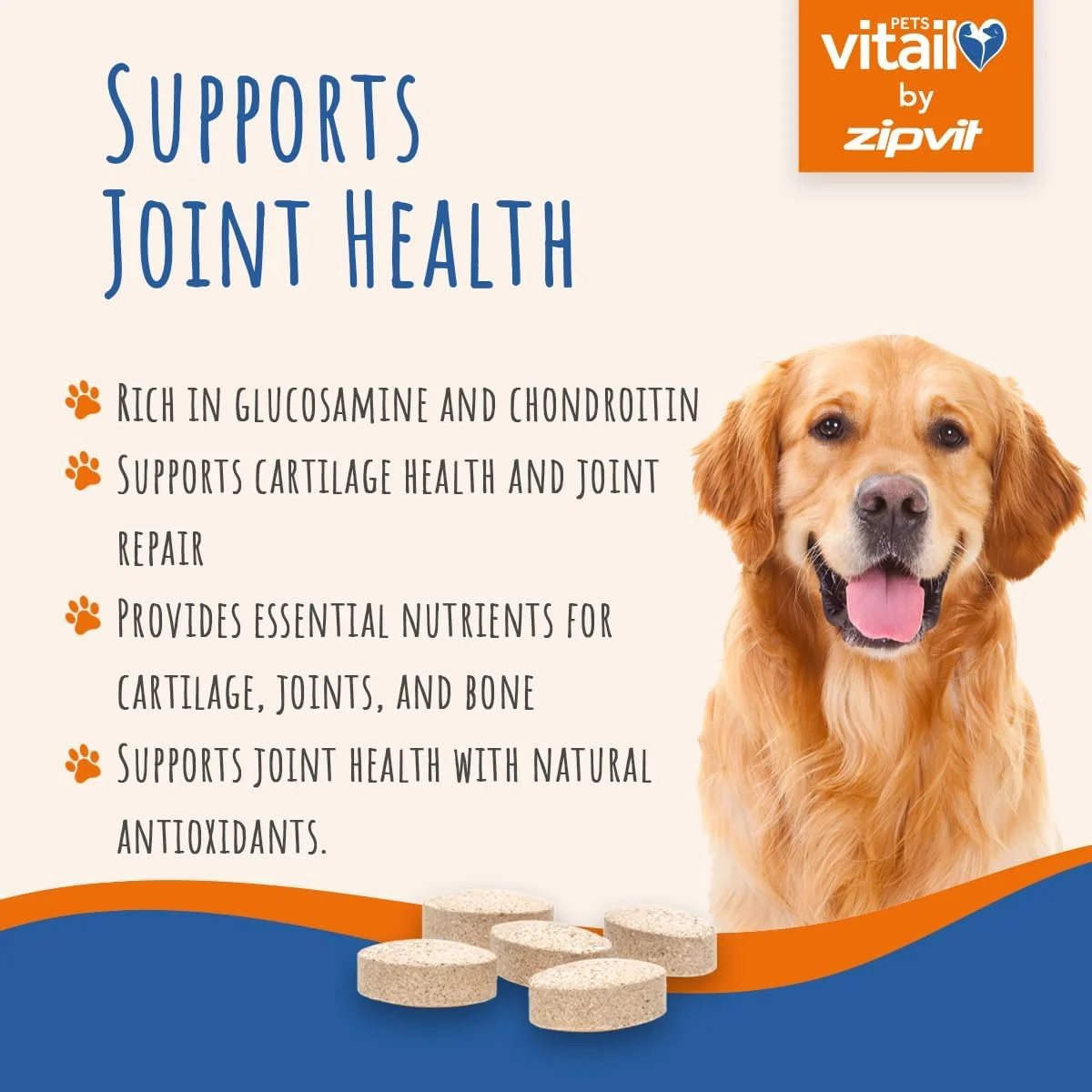 صد و بیست عدد قرص صدف لب سبز زیپویت برای سگ ها | 500 میلی گرم قدرت بالا | فرموله شده برای سلامتی و شادابی سگ شما