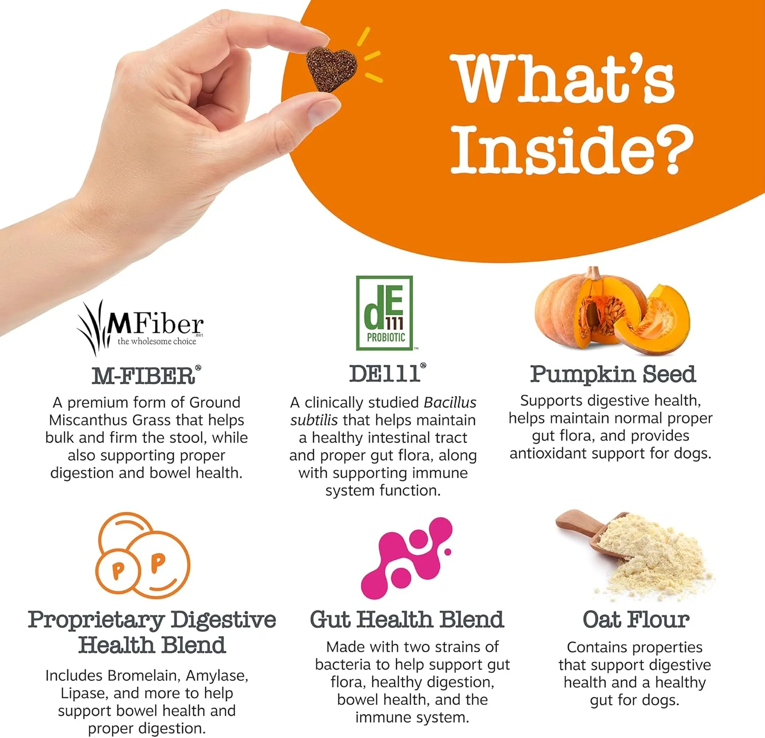 تشویقی سگ برای بهبود مدفوع - کدو تنبل برای سگ ها با پری بیوتیک و پروبیوتیک - جویدنی های نرم فرموله شده توسط دامپزشک - برای بهبود اسهال - 90 عدد