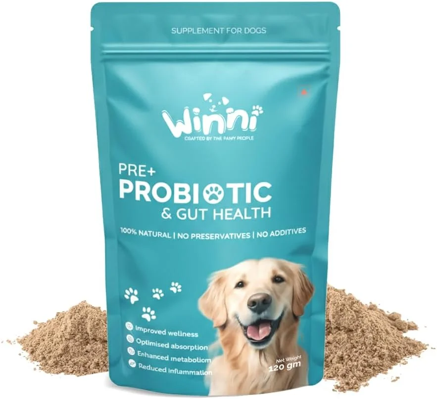 مکمل پری + پروبیوتیک و سلامت روده سگ ها | بهبود سلامتی، جذب بهینه، افزایش متابولیسم، کاهش التهاب - 120 گرم