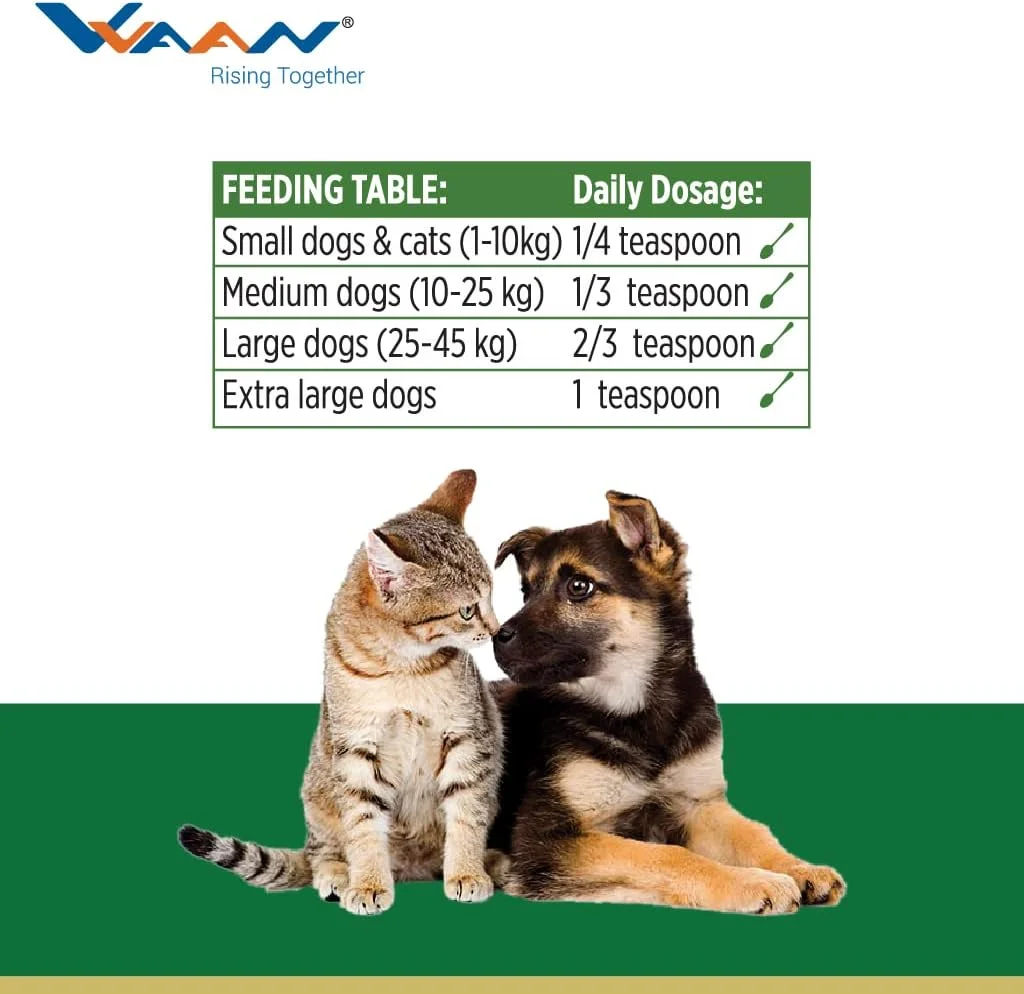 مکمل مراقبت دهانی VVAAN Kelpro برای سگ و گربه، 70 گرم، پلاک دندان، جرم دندان، بوی بد دهان