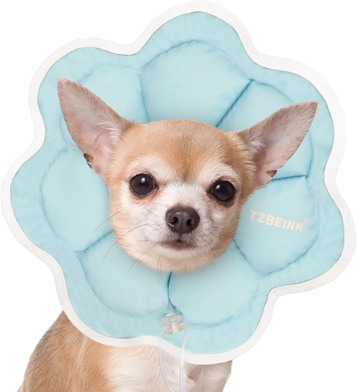 طوق گردنی نرم و کوچک سگ، طوق گردنی راحت برای دوران نقاهت سگ های کوچک، طوق بالش سر قابل تنظیم بعد از جراحی برای جلوگیری از لیسیدن توله سگ (سایز: S)