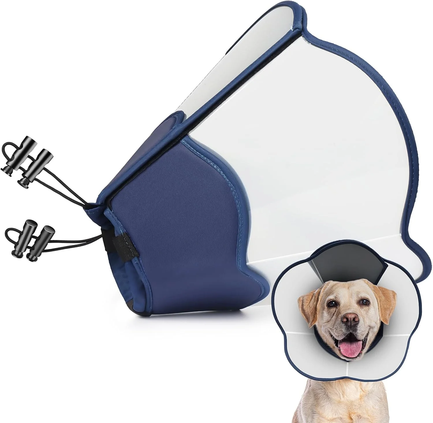 طوق گردنی نرم سگ، جایگزینی برای طوق های پلاستیکی بعد از جراحی، طوق محافظ سر و گردن قابل تنظیم برای جلوگیری از لیسیدن زخم، طوق الیزابتی محافظ و راحت برای بهبود زخم طوق گردنی نرم سگ، جایگزینی برای طوق های پلاستیکی بعد از جراحی، طوق محافظ سر و گردن قابل تنظیم برای جلوگیری از لیسیدن زخم، طوق الیزابتی محافظ و راحت برای بهبود زخم