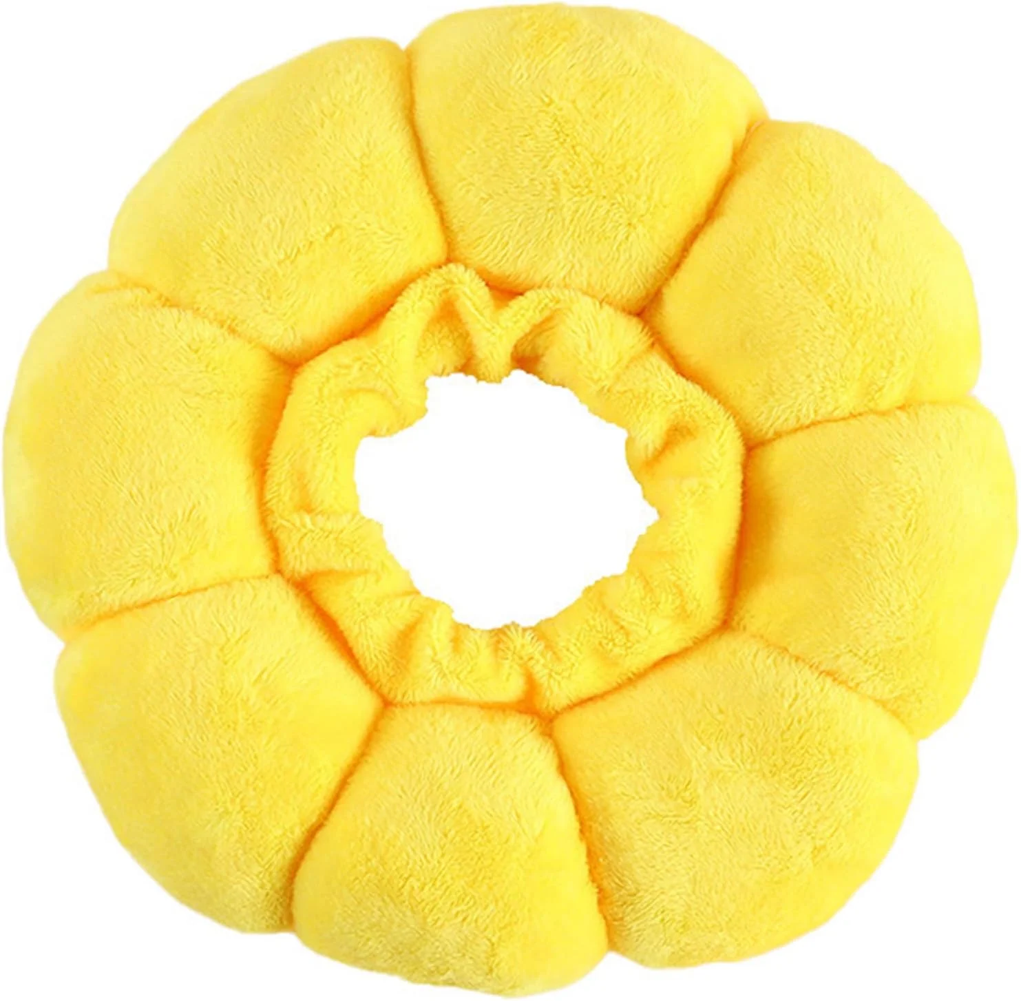 مخروطی نرم گربه برای سگ ها و گربه ها، طرح گل زیبا و پفی برای آرام کردن گربه، جایگزین قلاده سگ قابل تنظیم بعد از جراحی، قلاده الیزابتی محافظ برای بهبودی سگ و جلوگیری از لیسیدن (M)