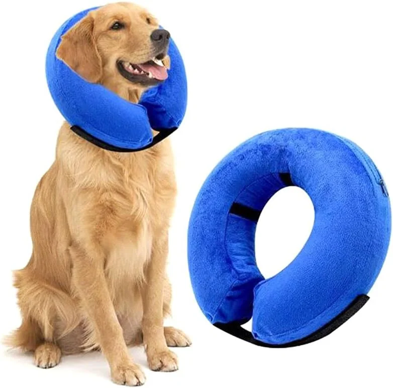طوق محافظ بادی سگ SKEIDO، طوق گردنی نرم برای دوران نقاهت حیوانات خانگی، مناسب برای سگ های بزرگ و متوسط، طراحی شده برای جلوگیری از تماس حیوانات خانگی با بخیه ها و زخم - آبی (L) طوق محافظ بادی سگ SKEIDO، طوق گردنی نرم برای دوران نقاهت حیوانات خانگی، مناسب برای سگ های بزرگ و متوسط، طراحی شده برای جلوگیری از تماس حیوانات خانگی با بخیه ها و زخم - آبی (L)