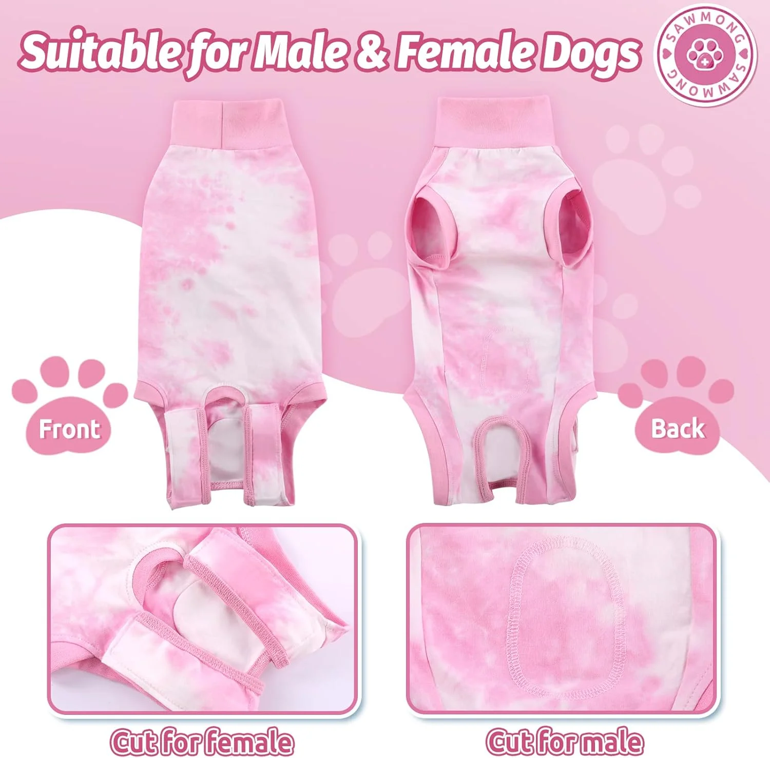 لباس نقاشی شده جراحی سگ SAWMONG، لباس جراحی حیوانات خانگی برای سگ های نر و ماده، جایگزین های یقه الیزابت بعد از عقیم سازی برای زخم های شکمی، لباس ضد لیسیدن سگ برای سگ های کوچک، متوسط و بزرگ لباس نقاشی شده جراحی سگ SAWMONG، لباس جراحی حیوانات خانگی برای سگ های نر و ماده، جایگزین های یقه الیزابت بعد از عقیم سازی برای زخم های شکمی، لباس ضد لیسیدن سگ برای سگ های کوچک، متوسط و بزرگ