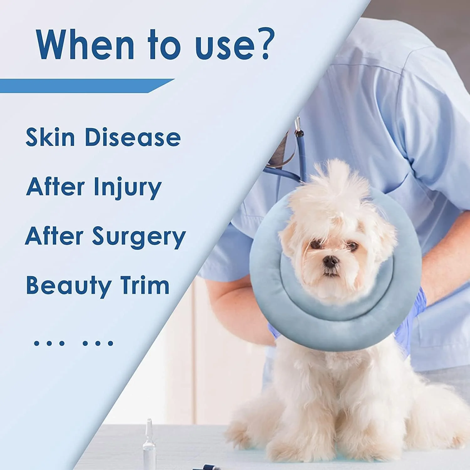 طوق گردنی نرم سگ و گربه Skeido بعد از جراحی، ضد آب، راحت، طوق ریکاوری سگ، ضد گاز گرفتن و لیسیدن، بهبود زخم حیوانات خانگی، مناسب سگ و گربه کوچک، متوسط یا بزرگ (S) آبی طوق گردنی نرم سگ و گربه Skeido بعد از جراحی، ضد آب، راحت، طوق ریکاوری سگ، ضد گاز گرفتن و لیسیدن، بهبود زخم حیوانات خانگی، مناسب سگ و گربه کوچک، متوسط یا بزرگ (S) آبی