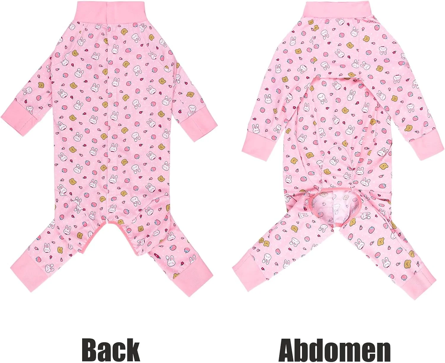 لباس نقاهت برای سگ های بزرگ و متوسط بعد از جراحی، لباس یکسره نرم و تنفسی ضد لیسیدن سگ، جایگزین قلاده الیزابت و مخروطی، لباس بدن حیوانات خانگی برای جلوگیری از ریزش مو پوشش کامل زخم (7XL، خرگوش صورتی)