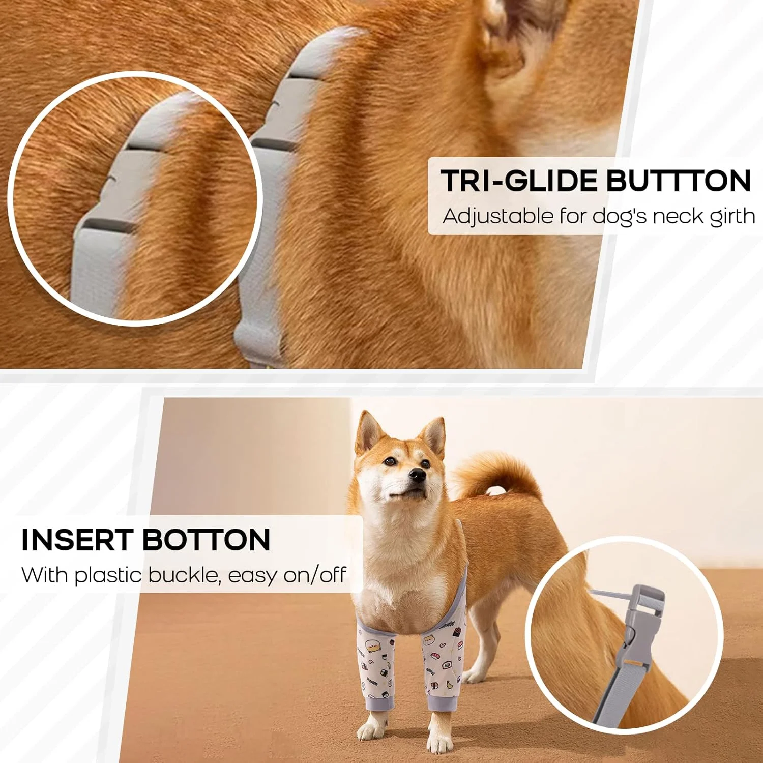 آستین بهبودی جراحی سگ ROZKITCH برای پاهای جلویی، محافظ آرنج زخم برای جلوگیری از لیسیدن حیوانات خانگی، آستین پا سگ جایگزین قلاده مخروطی برای رگ به رگ شدن ACL CCL آرتروز طرح سگ ناز 2XL