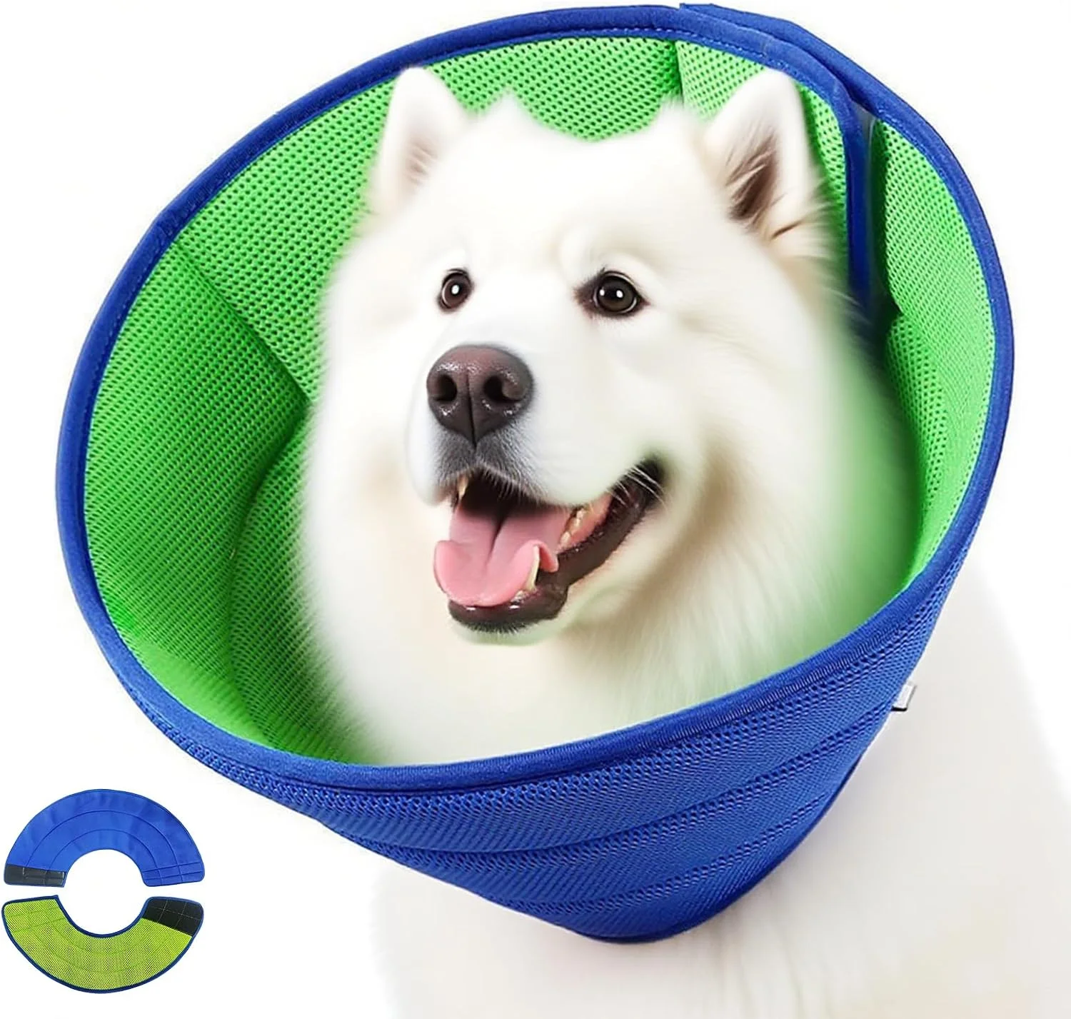 قلاده سگ، قلاده توری تنفسی سگ، ضد لیس، محافظت در برابر نشت برای حیوانات خانگی قلاده الیزابتی (L، سبز و آبی) قلاده سگ، قلاده توری تنفسی سگ، ضد لیس، محافظت در برابر نشت برای حیوانات خانگی قلاده الیزابتی (L، سبز و آبی)