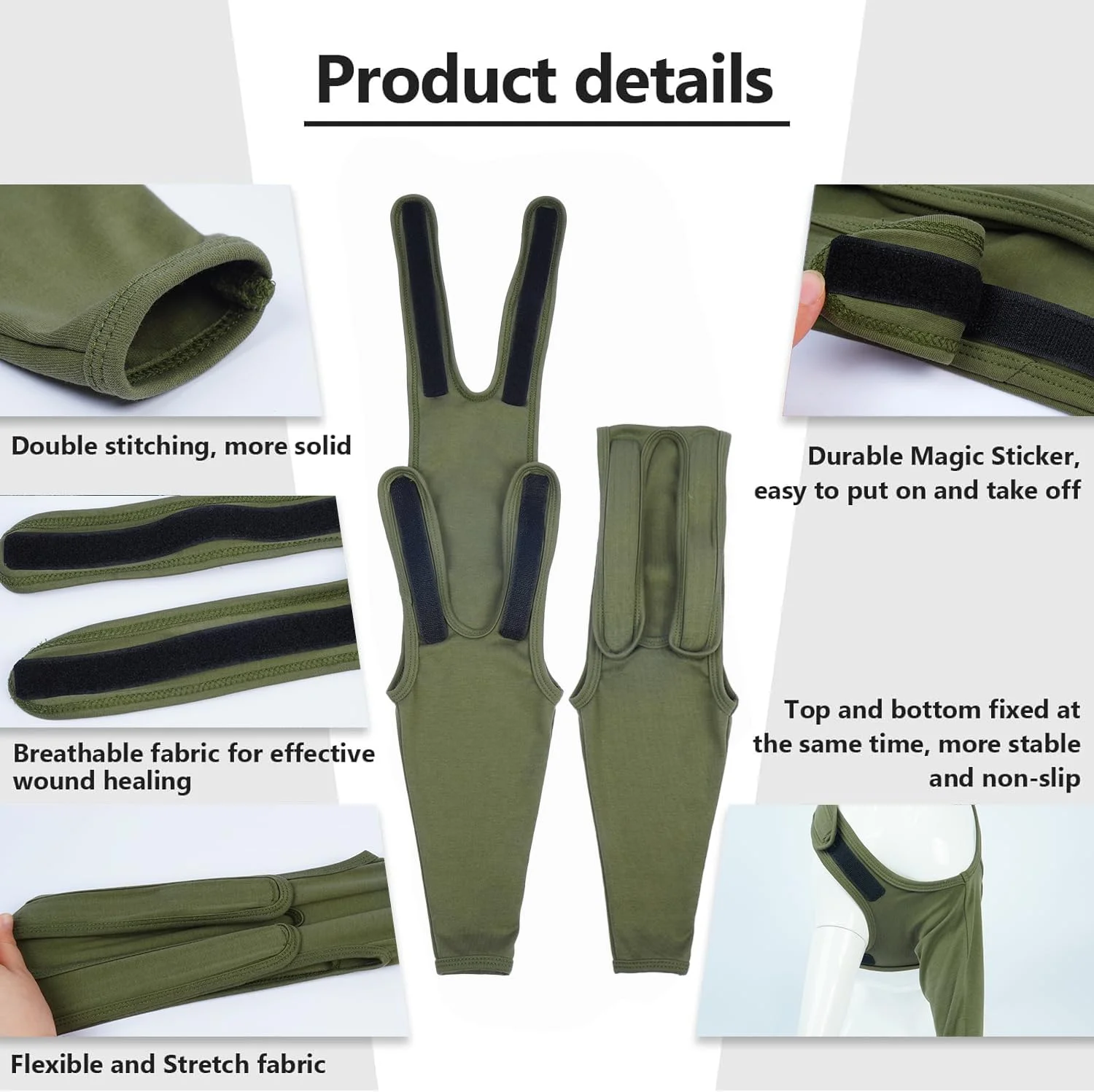 آستین محافظتی سگ، پدهای آرنج سگ، محافظ بانداژ آرنج، آستین های بهبودی جراحی سگ برای نقاط داغ، زخم ها، بانداژ، ضد لیسیدن برای سگ ها، سبز XS آستین محافظتی سگ، پدهای آرنج سگ، محافظ بانداژ آرنج، آستین های بهبودی جراحی سگ برای نقاط داغ، زخم ها، بانداژ، ضد لیسیدن برای سگ ها، سبز XS