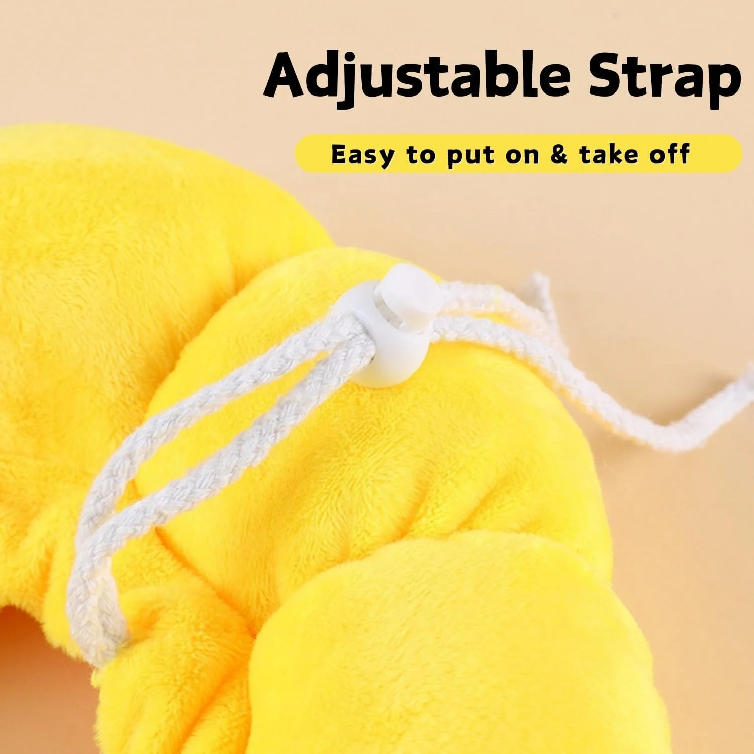 طوق محافظ خرگوش، خیلی کوچک، نرم، الیزابتی برای خرگوش، چینچیلا، خوکچه هندی، گردنبند ریکاوری گربه کوچک، جایگزین طوقی برای بهبودی بعد از جراحی، التیام زخم، طوق دوناتی (زرد، XS)