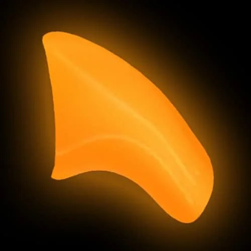 40 عدد روکش نرم ناخن گربه نارنجی شب‌تاب (سایز متوسط)