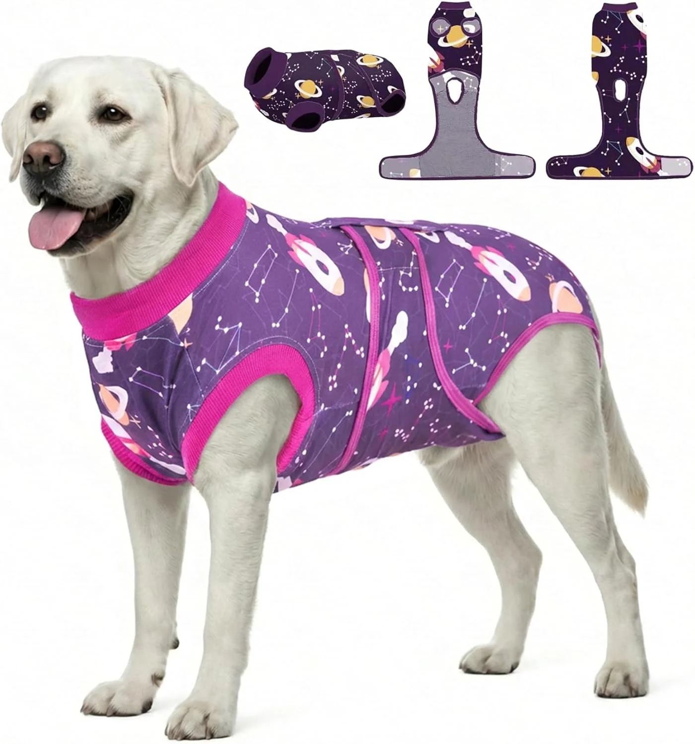 لباس ریکاوری سگ PetWarm، لباس ریکاوری برای سگ های نر و ماده، جایگزین قلاده الیزابت و مخروطی، جلوگیری از لیسیدن، لباس یکسره سگ، لباس ریکاوری جراحی حیوانات خانگی، لباس بدن سگ، لباس ریکاوری حیوانات خانگی، طرح کیهانی، بنفش، 2XL لباس ریکاوری سگ PetWarm، لباس ریکاوری برای سگ های نر و ماده، جایگزین قلاده الیزابت و مخروطی، جلوگیری از لیسیدن، لباس یکسره سگ، لباس ریکاوری جراحی حیوانات خانگی، لباس بدن سگ، لباس ریکاوری حیوانات خانگی، طرح کیهانی، بنفش، 2XL