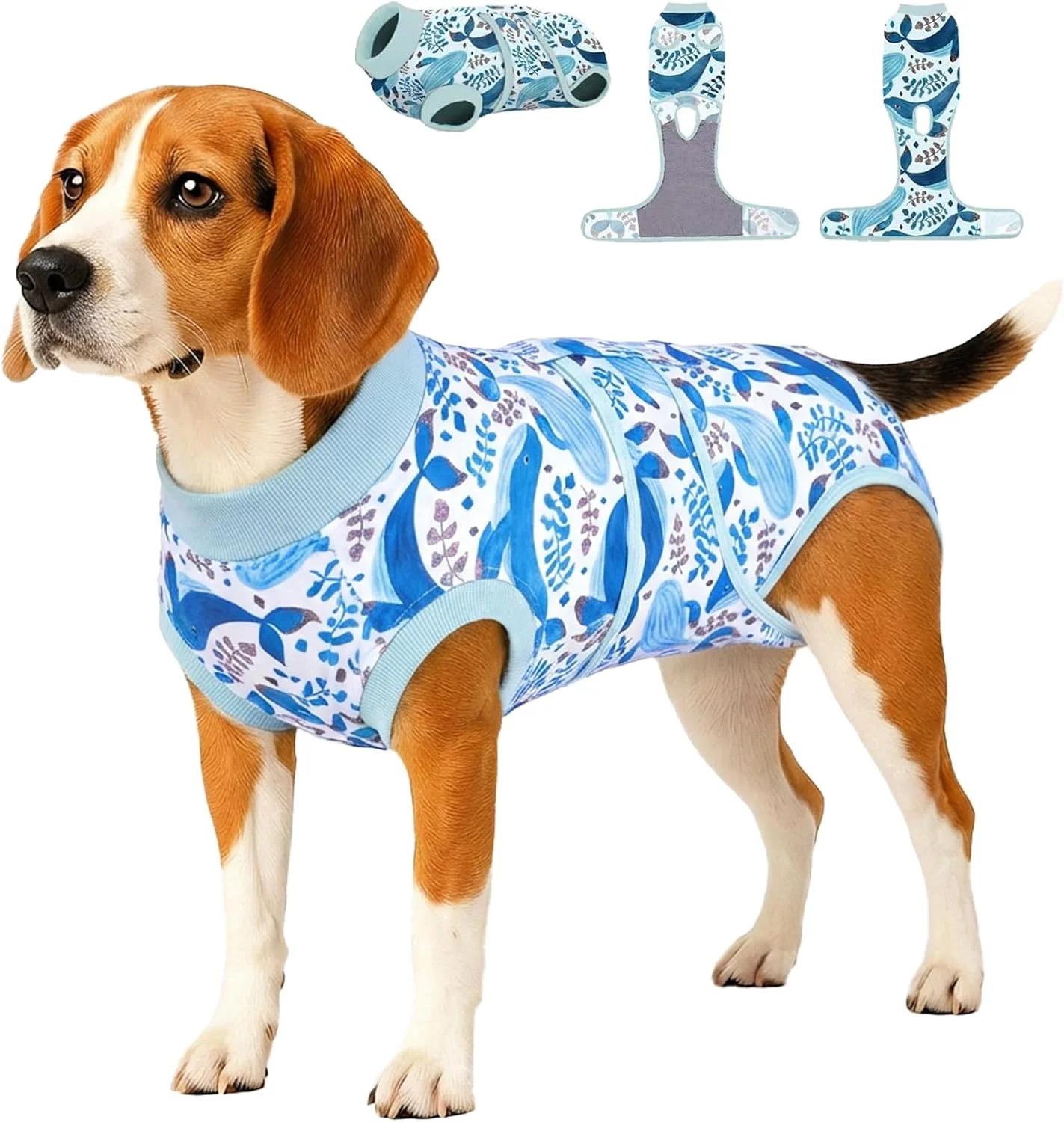 لباس جراحی سگ PetWarm، جایگزین قیف ننگ، لباس خواب ریکاوری جراحی حیوانات خانگی ضد لیسیدن، لباس یکسره سگ نر و ماده برای عقیم سازی، لباس ریکاوری حیوانات خانگی، طرح های حیوانات دریایی، آبی، M لباس جراحی سگ PetWarm، جایگزین قیف ننگ، لباس خواب ریکاوری جراحی حیوانات خانگی ضد لیسیدن، لباس یکسره سگ نر و ماده برای عقیم سازی، لباس ریکاوری حیوانات خانگی، طرح های حیوانات دریایی، آبی، M